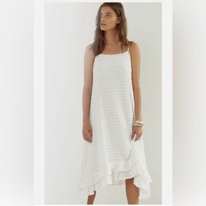 Anthropologie White Maxi Dress